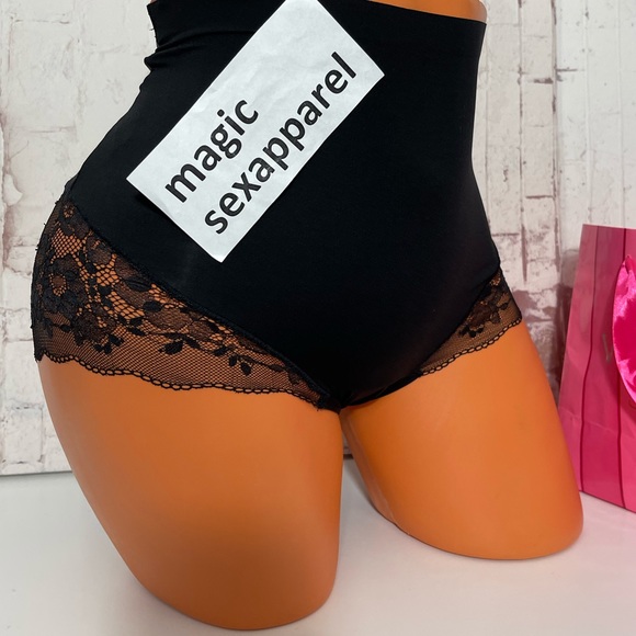 VS S ANGELWEAR SHAPEWEAR TUMMY CONTROL HIGH-WAIST THONG PANTY - Picture 2 of 2